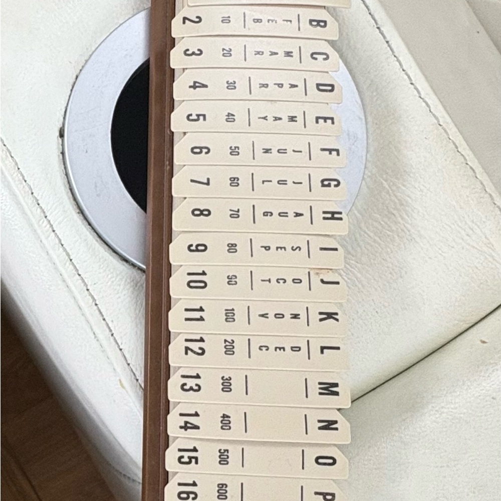 Vintage Brown and Cream Word Game Board